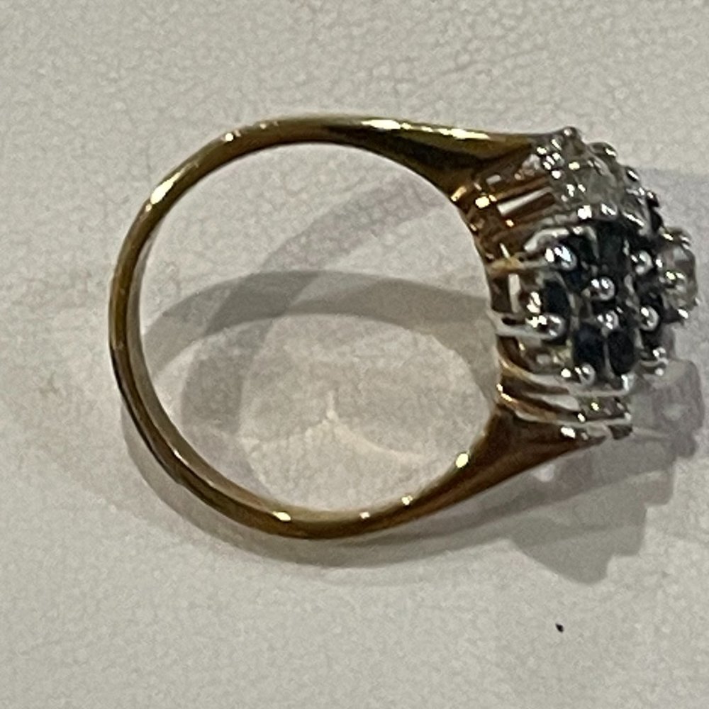 Simulated Sapphire Ring - Picture 4 of 6